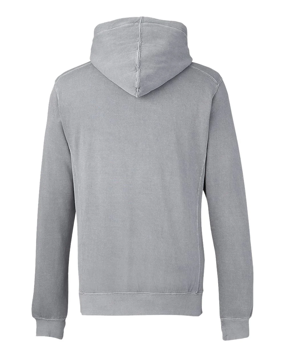 J. America-8730-Pigment-Dyed Fleece Hooded Sweatshirt - Image 4