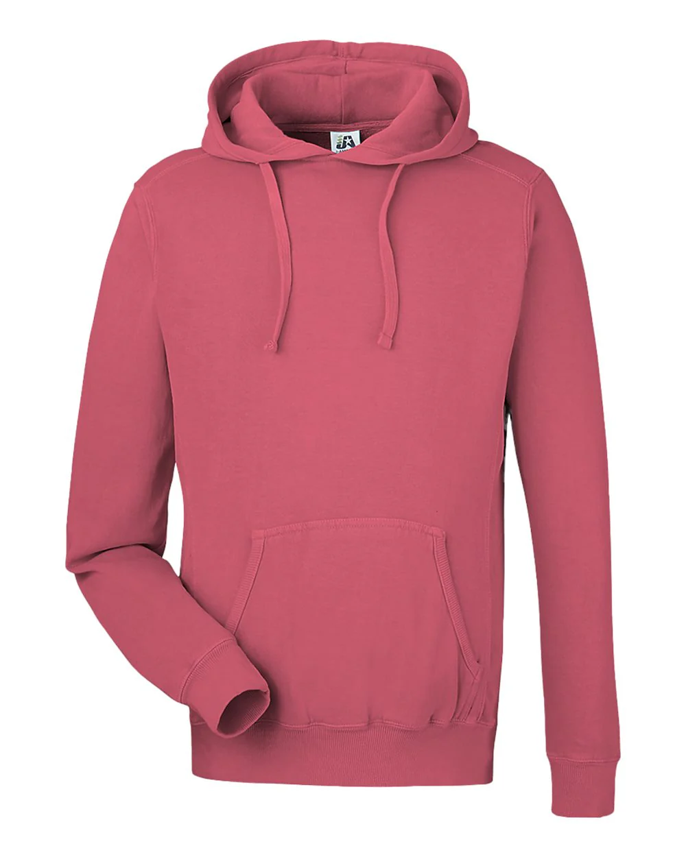 J. America-8730-Pigment-Dyed Fleece Hooded Sweatshirt - Image 7