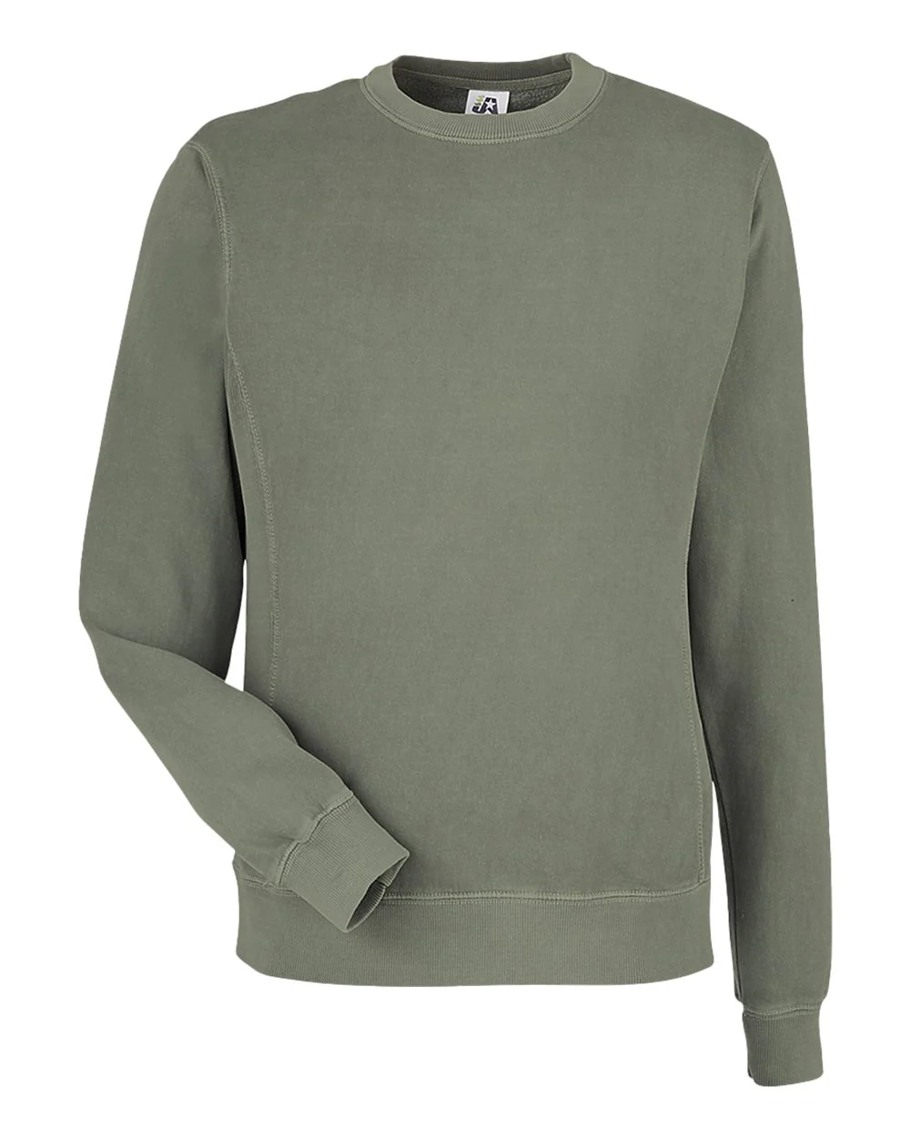 J. America-8731-Pigment-Dyed Fleece Crewneck Sweatshirt - Image 17