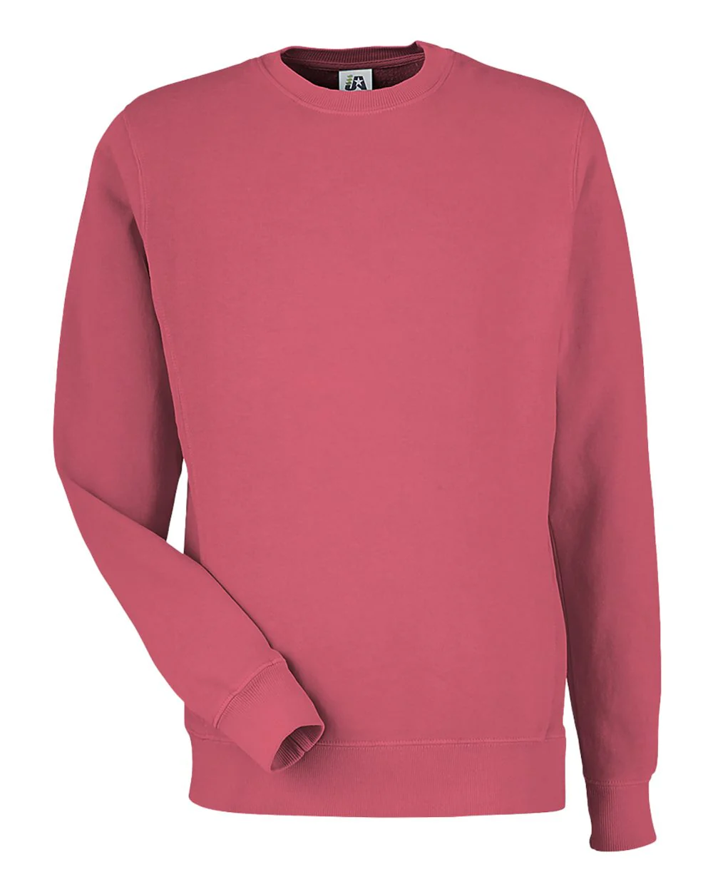 J. America-8731-Pigment-Dyed Fleece Crewneck Sweatshirt - Image 7