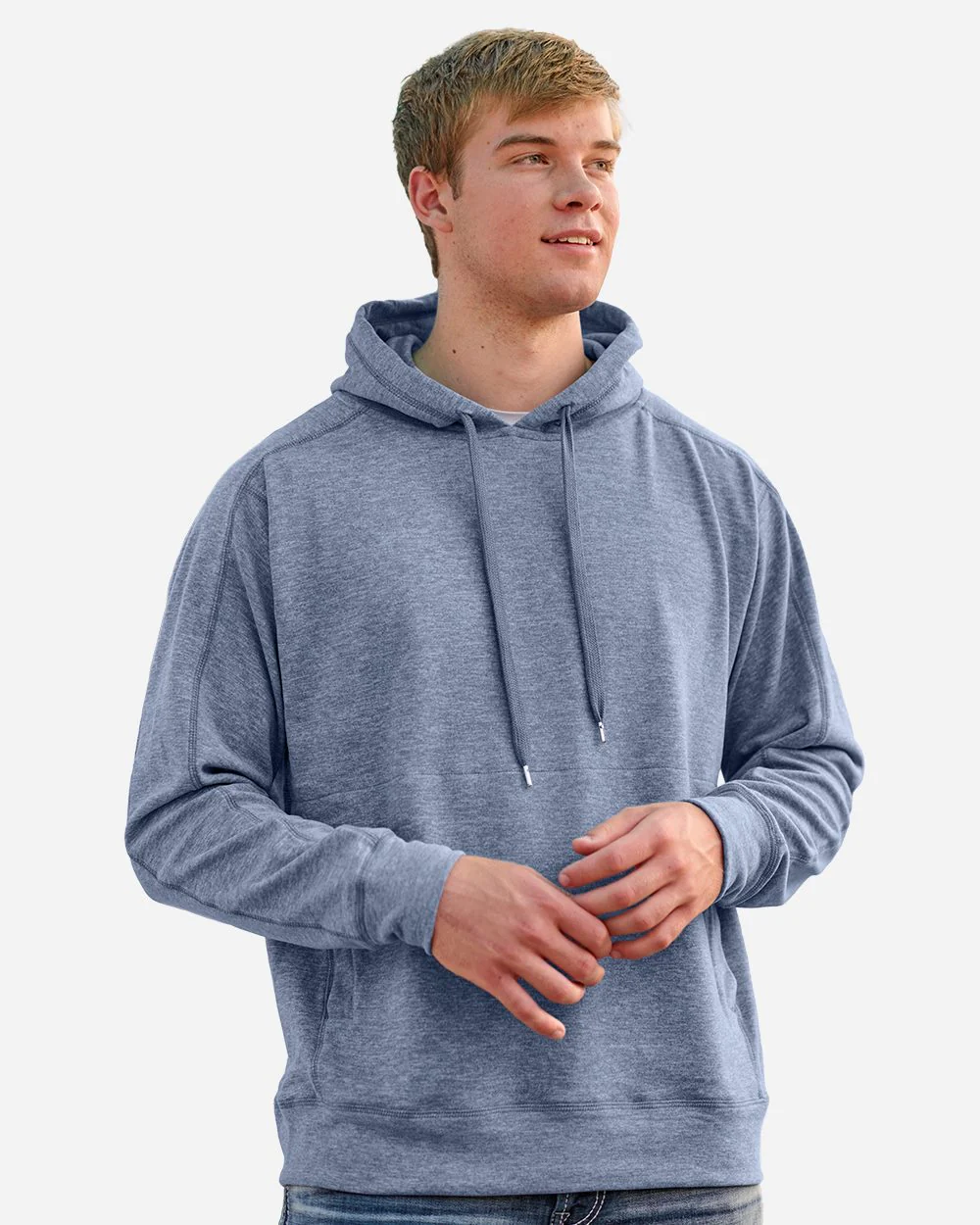 J. America-8740-Electric Fleece Hooded Sweatshirt - Image 7