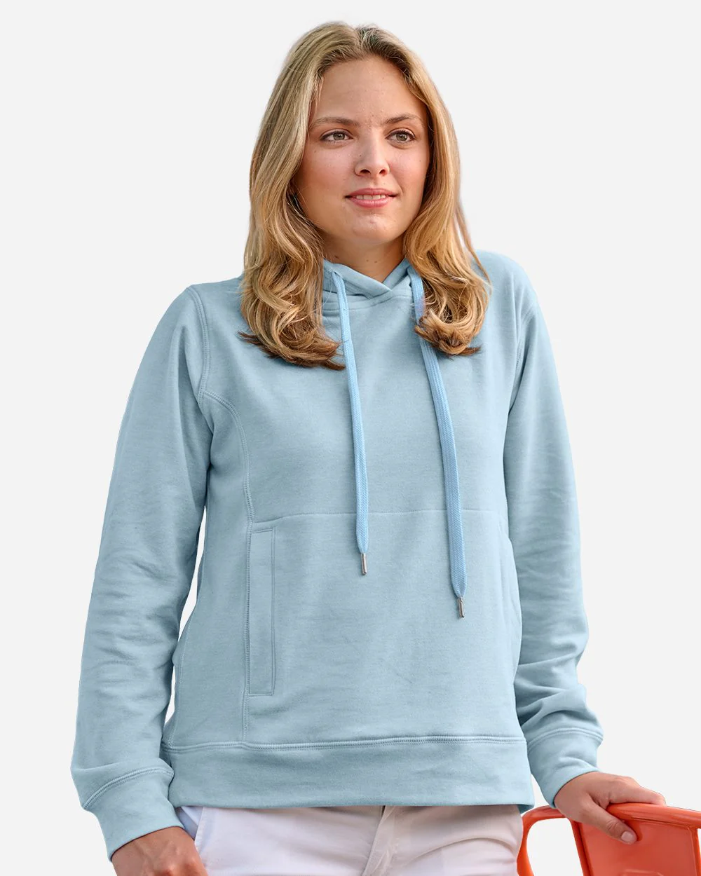 J. America-8742-Women's Electric Fleece Hooded Sweatshirt - Image 7