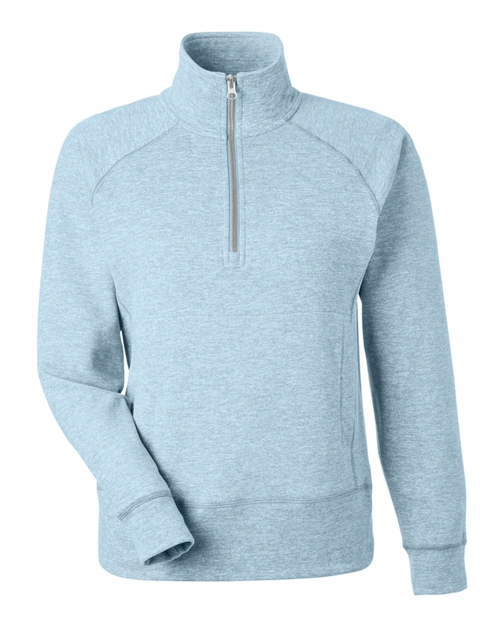 J. America-8743-Women's Electric Fleece Quarter-Zip Sweatshirt - Image 3