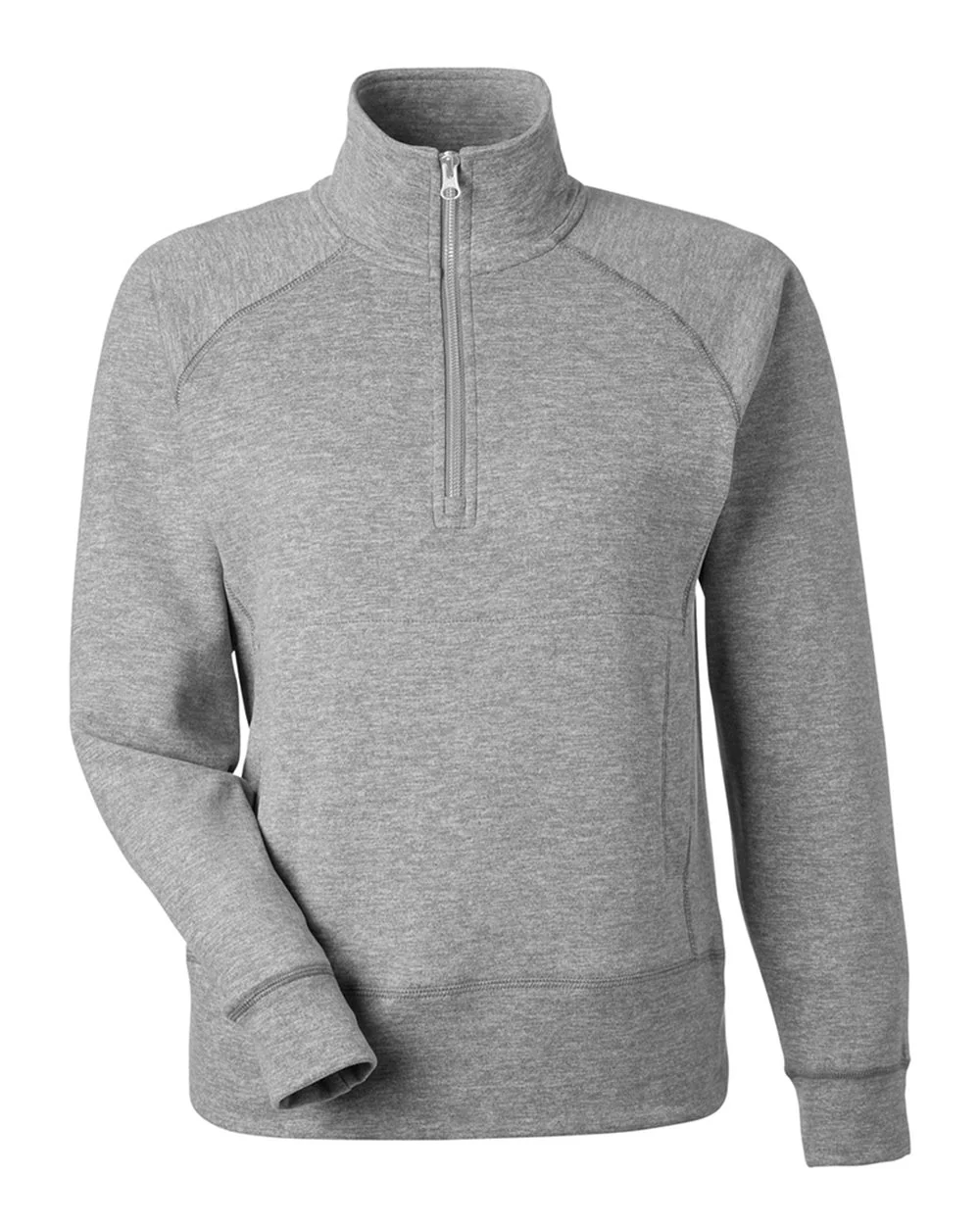J. America-8743-Women's Electric Fleece Quarter-Zip Sweatshirt - Image 5