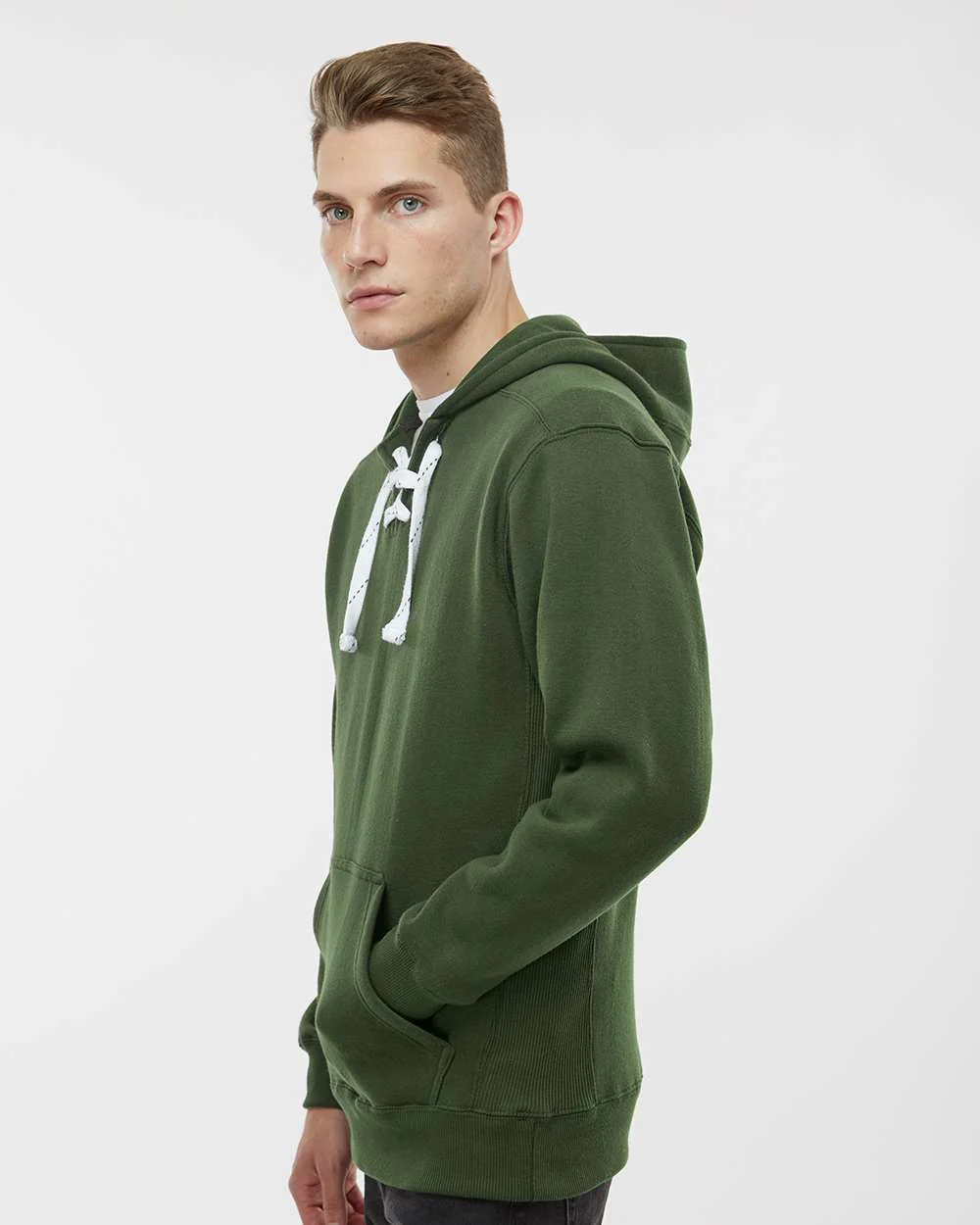 J. America-8830-Sport Lace Hooded Sweatshirt - Image 24