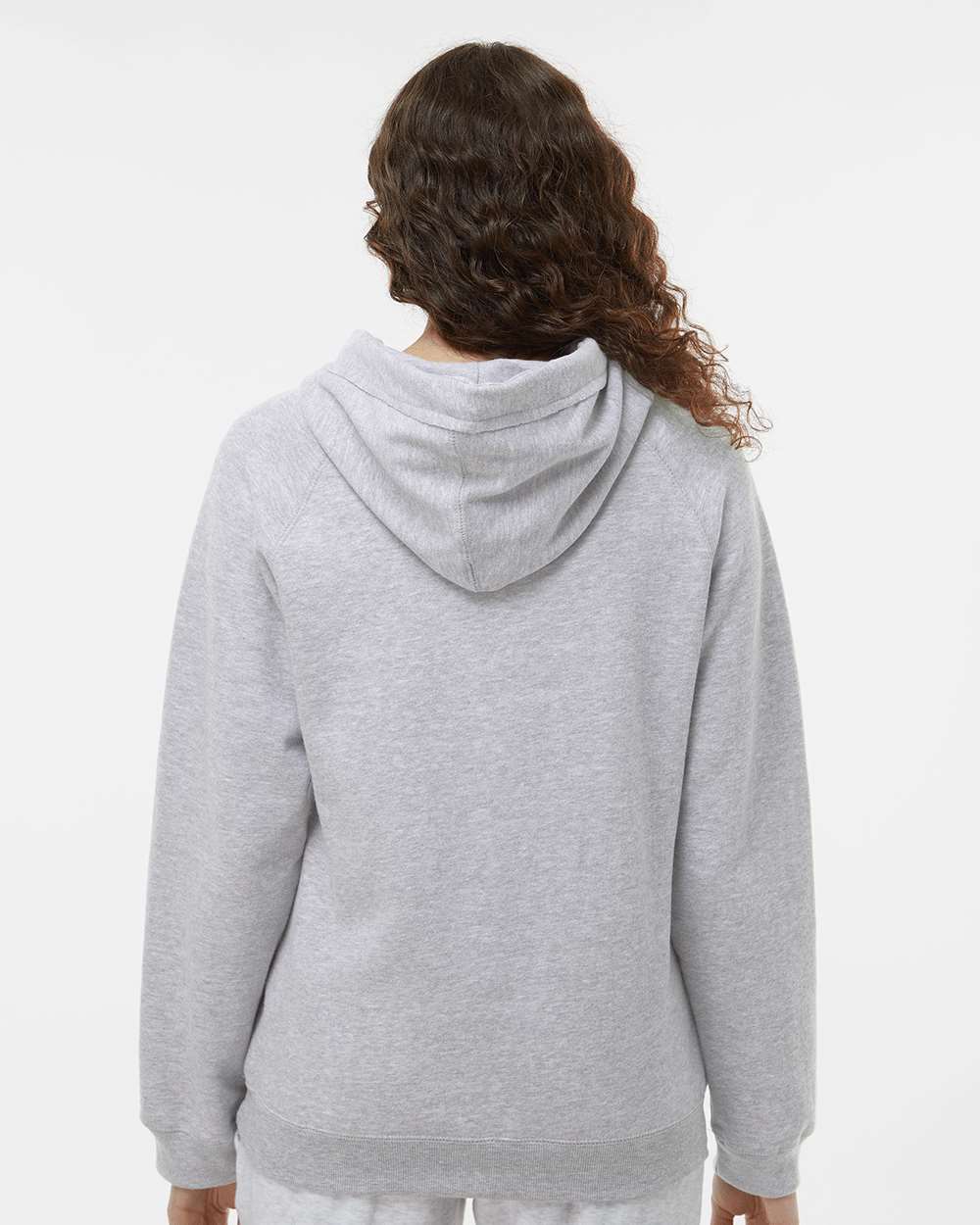 J. America-8836-Women's Sueded V-Neck Hooded Sweatshirt - Image 13