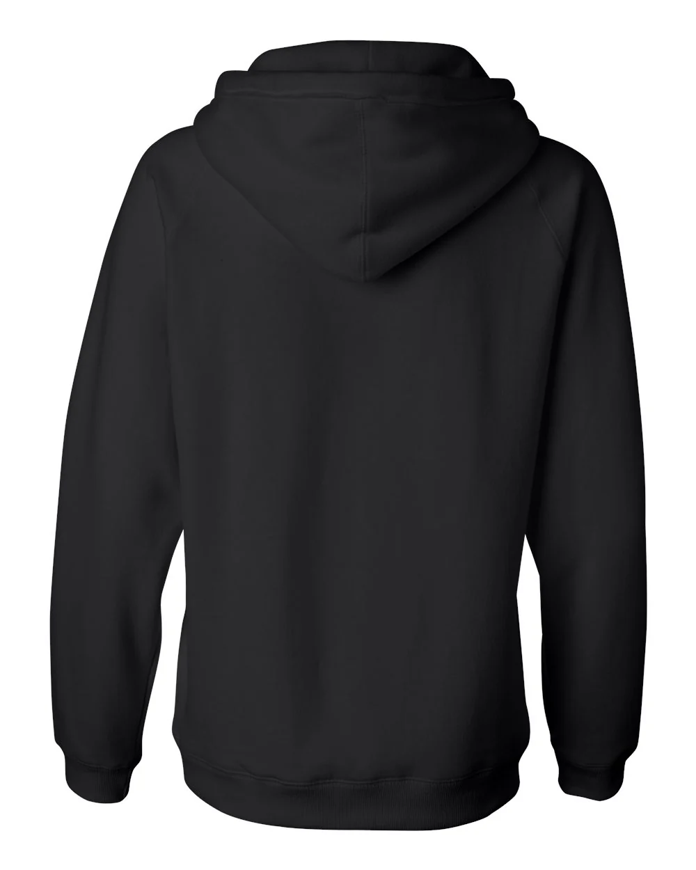 J. America-8836-Women's Sueded V-Neck Hooded Sweatshirt - Image 2