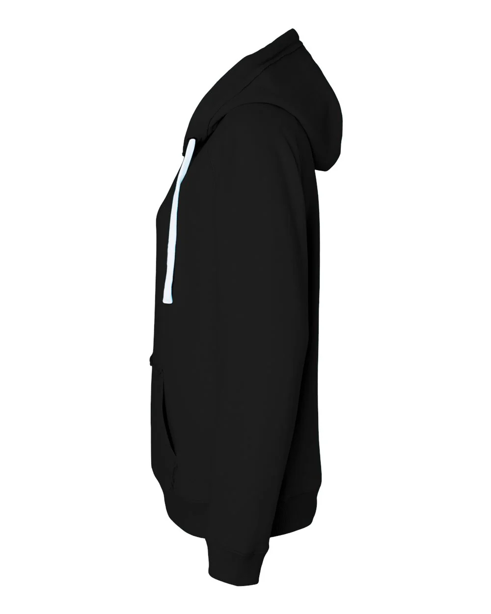 J. America-8836-Women's Sueded V-Neck Hooded Sweatshirt - Image 3