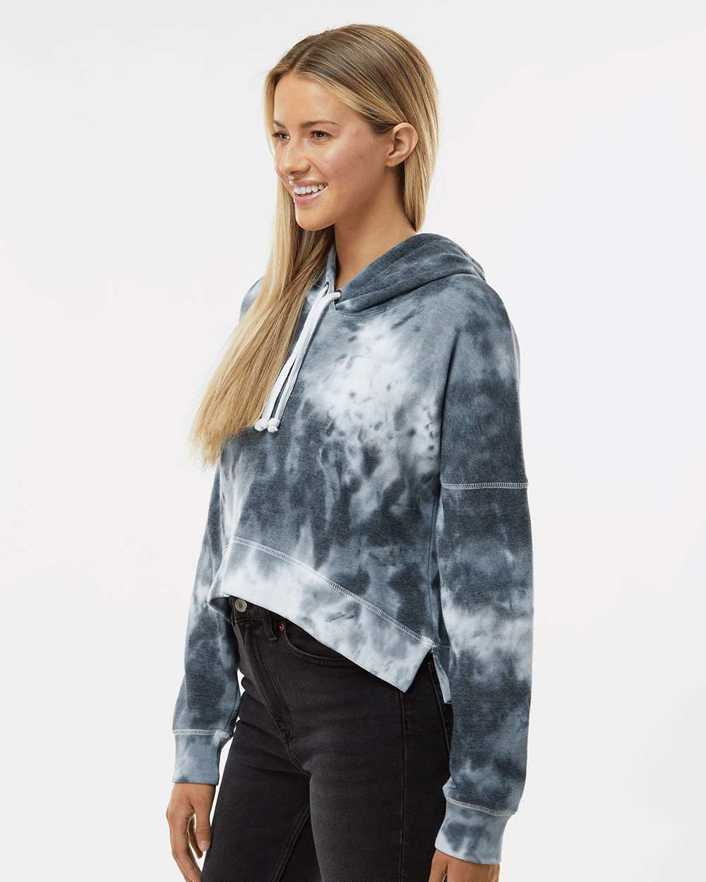J. America-8853-Women's Crop Hooded Sweatshirt - Image 18