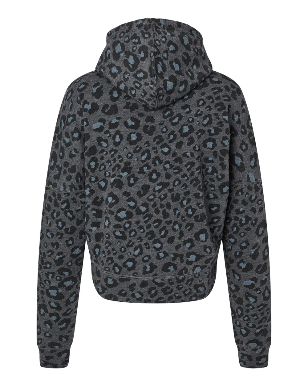 J. America-8853-Women's Crop Hooded Sweatshirt - Image 2