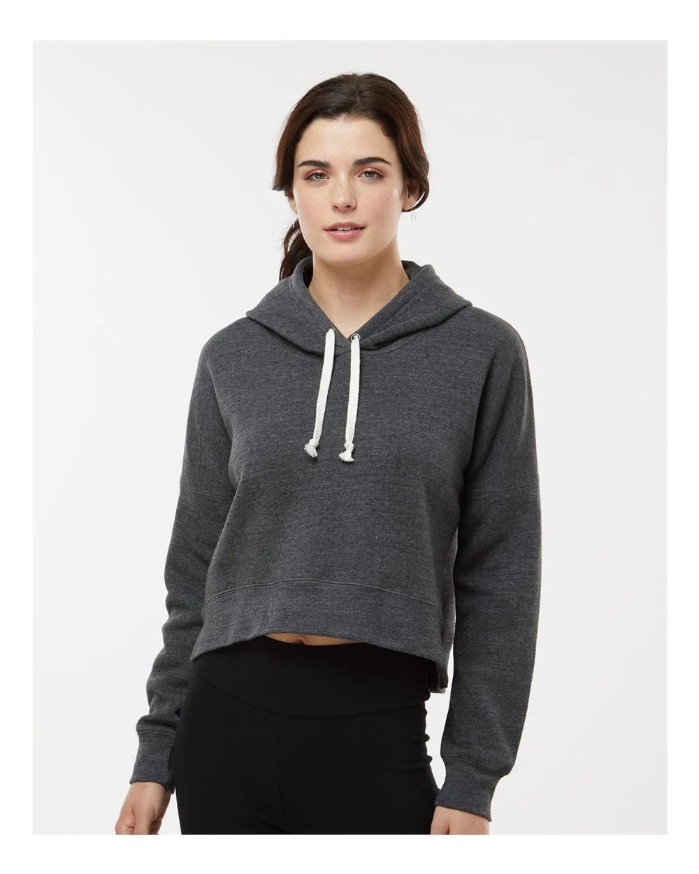 J. America-8853-Women's Crop Hooded Sweatshirt - Image 23