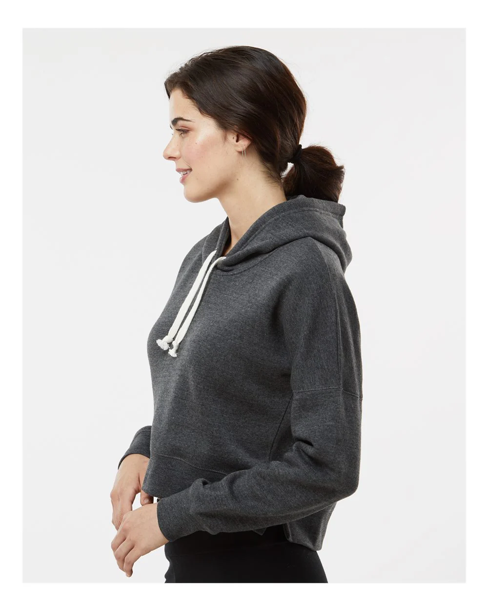 J. America-8853-Women's Crop Hooded Sweatshirt - Image 24