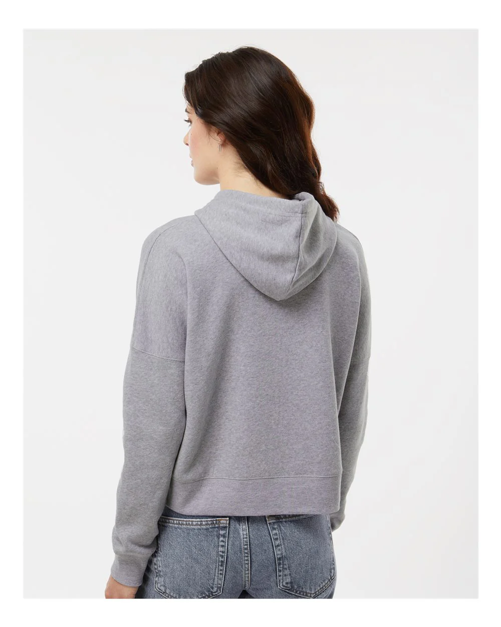 J. America-8853-Women's Crop Hooded Sweatshirt - Image 37