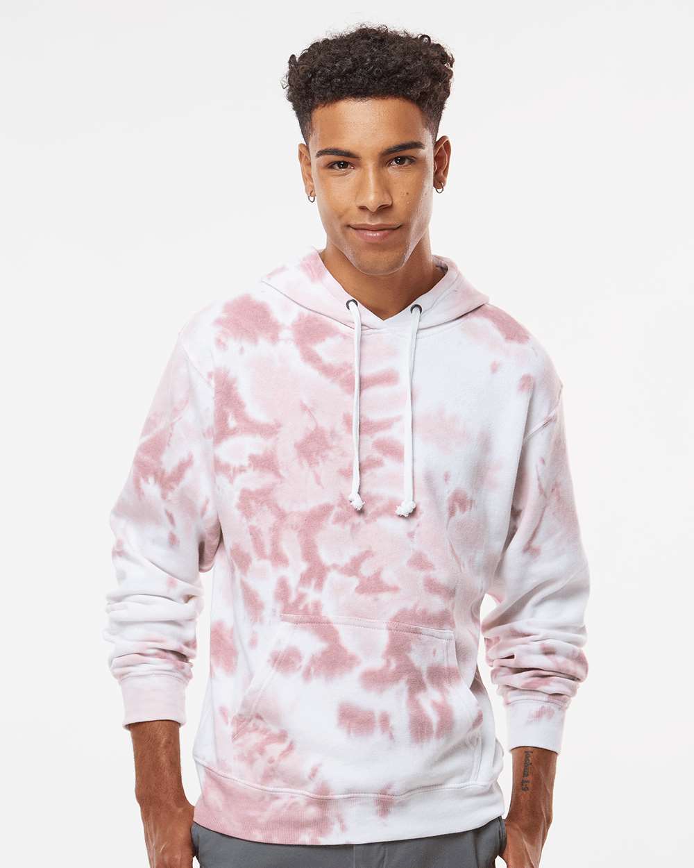 J. America-8861-Tie-Dyed Fleece Hooded Sweatshirt - Image 11