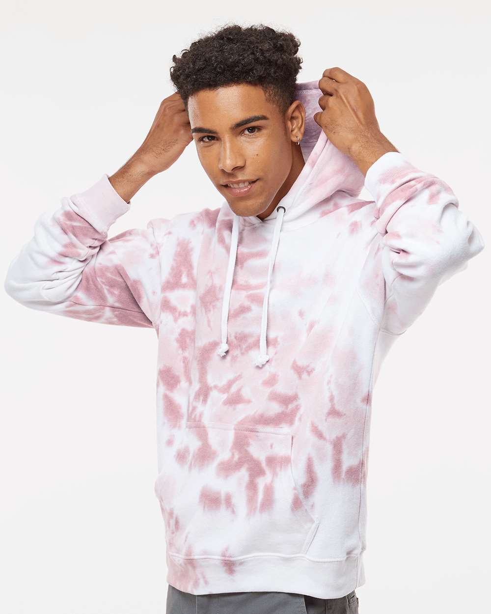 J. America-8861-Tie-Dyed Fleece Hooded Sweatshirt - Image 12