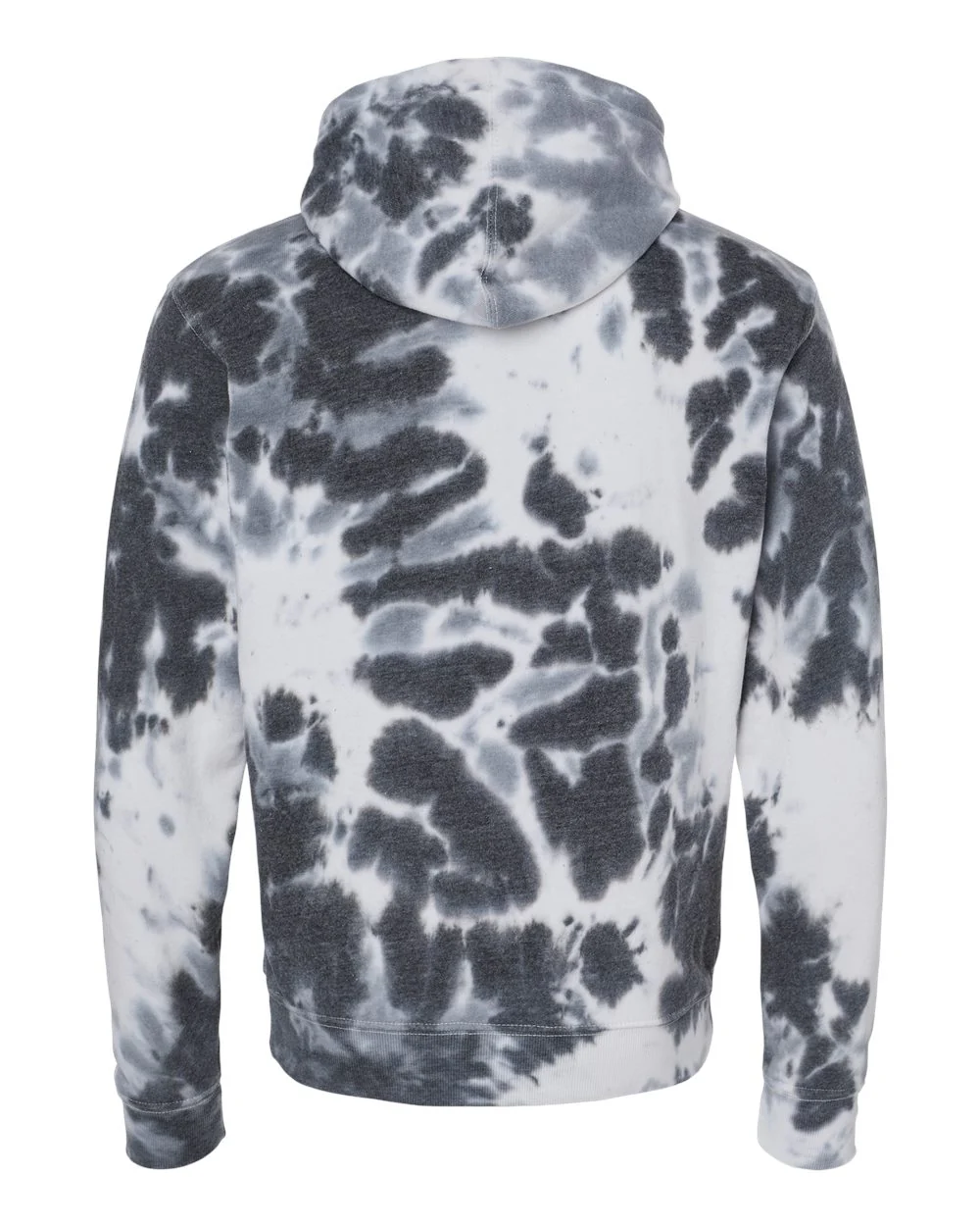 J. America-8861-Tie-Dyed Fleece Hooded Sweatshirt - Image 2