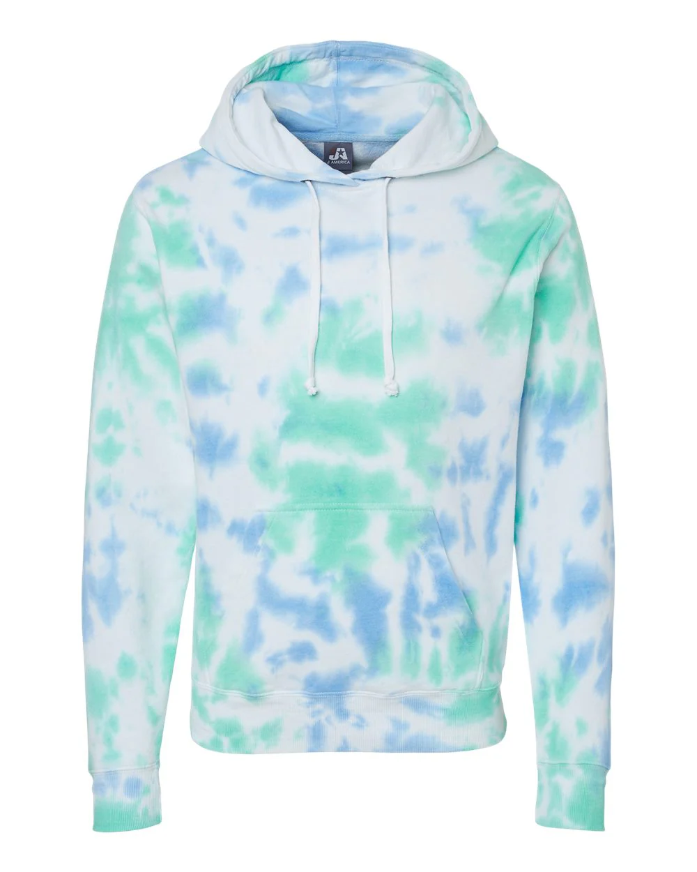 J. America-8861-Tie-Dyed Fleece Hooded Sweatshirt - Image 20
