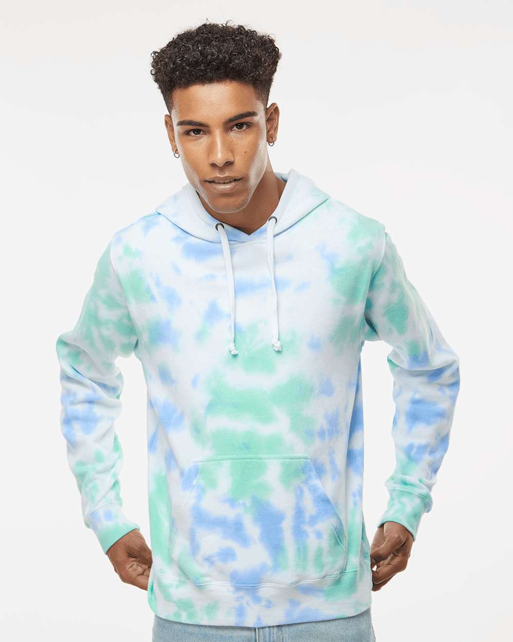 J. America-8861-Tie-Dyed Fleece Hooded Sweatshirt - Image 23