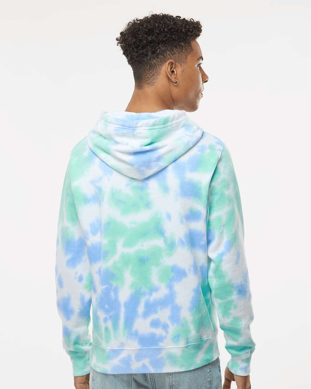 J. America-8861-Tie-Dyed Fleece Hooded Sweatshirt - Image 25