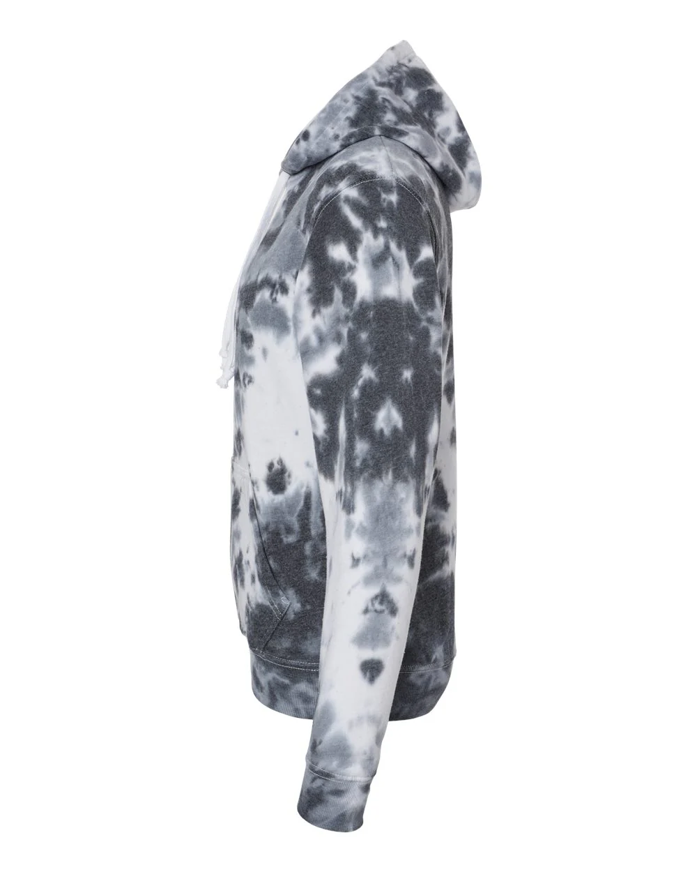 J. America-8861-Tie-Dyed Fleece Hooded Sweatshirt - Image 3