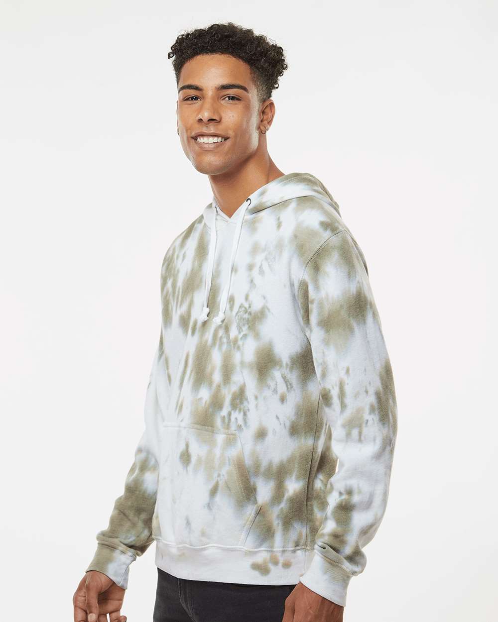 J. America-8861-Tie-Dyed Fleece Hooded Sweatshirt - Image 30
