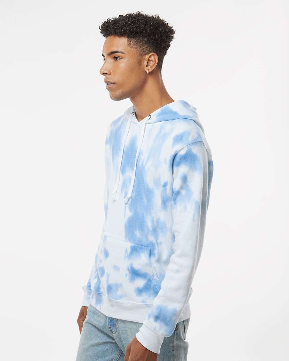 J. America-8861-Tie-Dyed Fleece Hooded Sweatshirt - Image 36