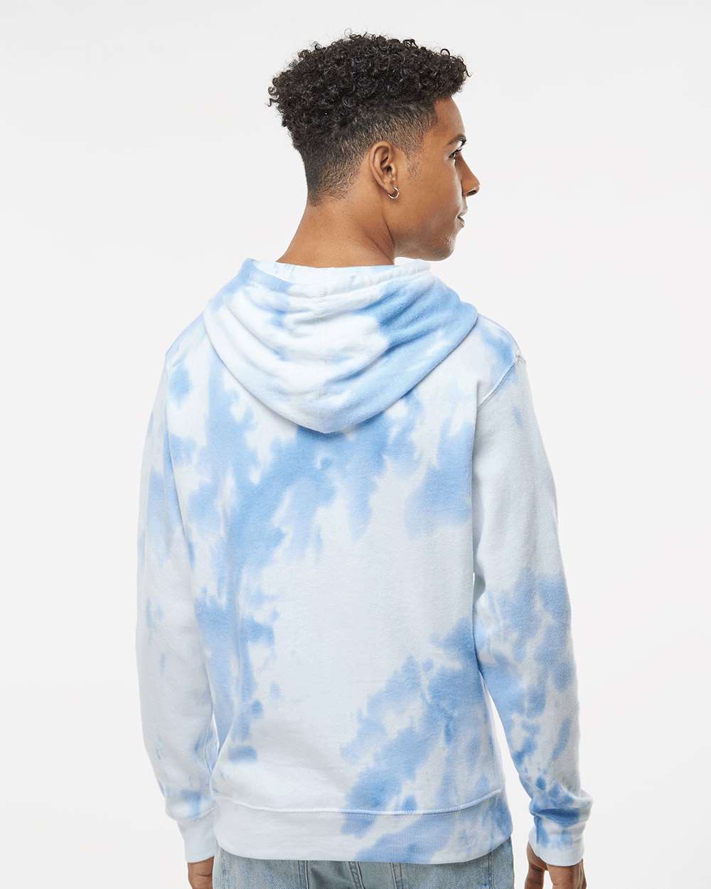 J. America-8861-Tie-Dyed Fleece Hooded Sweatshirt - Image 37