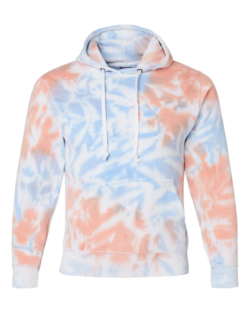 J. America-8861-Tie-Dyed Fleece Hooded Sweatshirt - Image 38