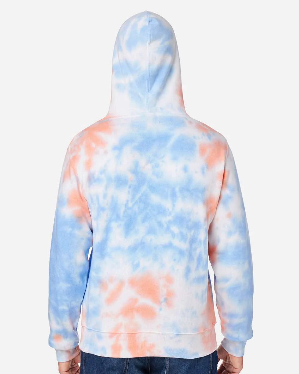 J. America-8861-Tie-Dyed Fleece Hooded Sweatshirt - Image 43