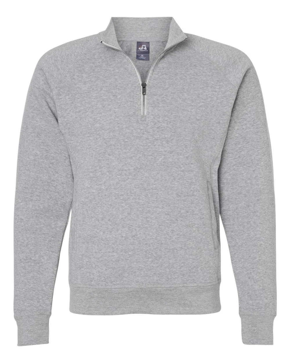 J. America-8869-Triblend Quarter-Zip Sweatshirt - Image 14