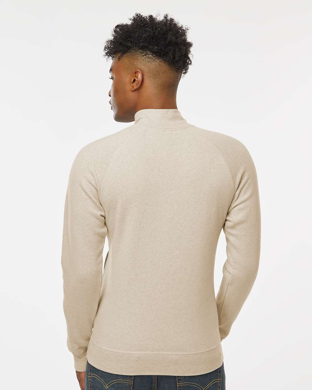 J. America-8869-Triblend Quarter-Zip Sweatshirt - Image 25