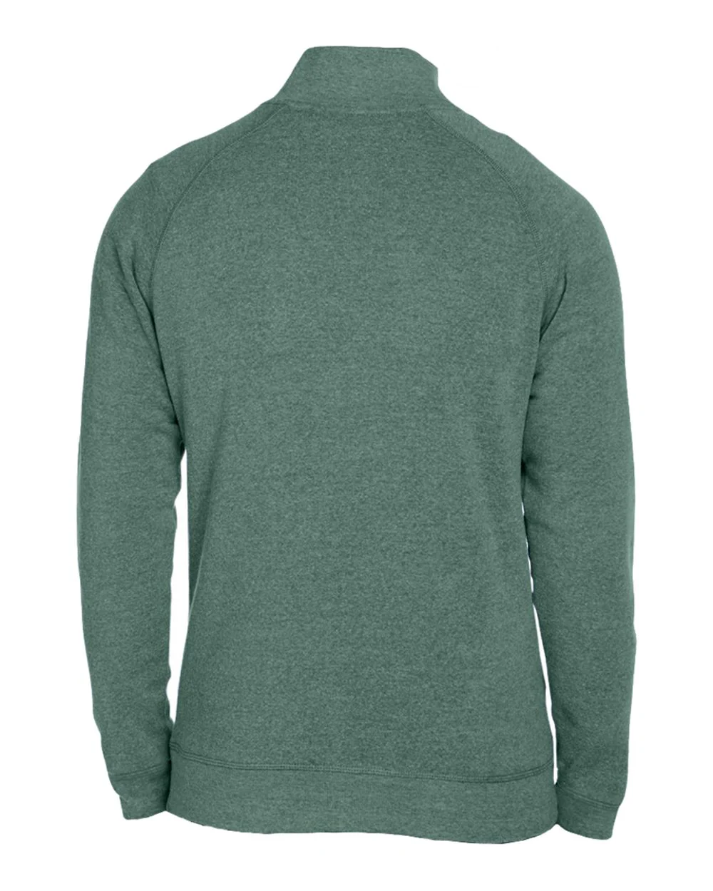 J. America-8869-Triblend Quarter-Zip Sweatshirt - Image 3