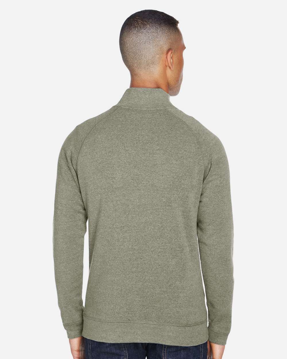 J. America-8869-Triblend Quarter-Zip Sweatshirt - Image 30