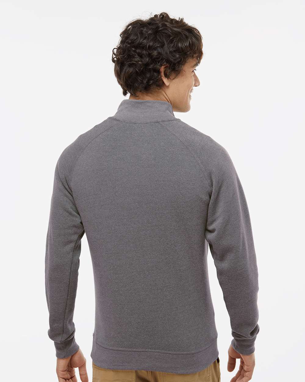 J. America-8869-Triblend Quarter-Zip Sweatshirt - Image 36