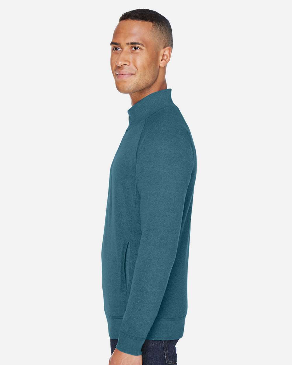 J. America-8869-Triblend Quarter-Zip Sweatshirt - Image 40
