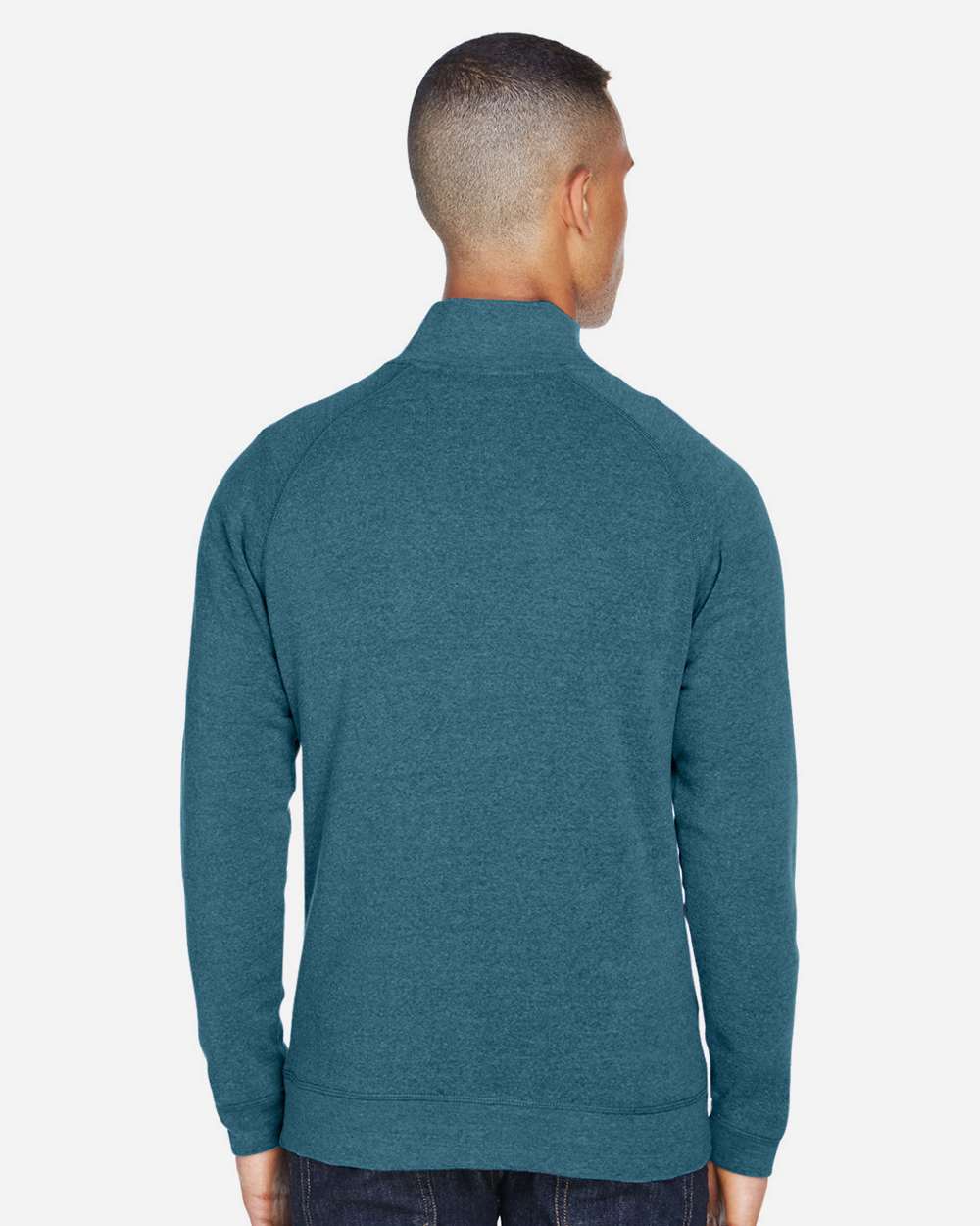 J. America-8869-Triblend Quarter-Zip Sweatshirt - Image 41