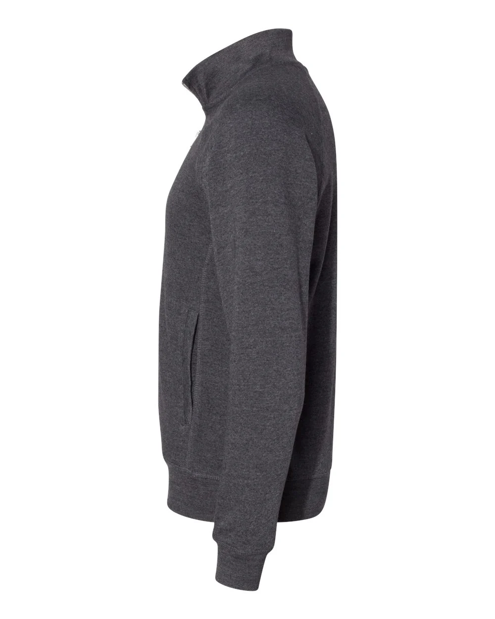 J. America-8869-Triblend Quarter-Zip Sweatshirt - Image 9