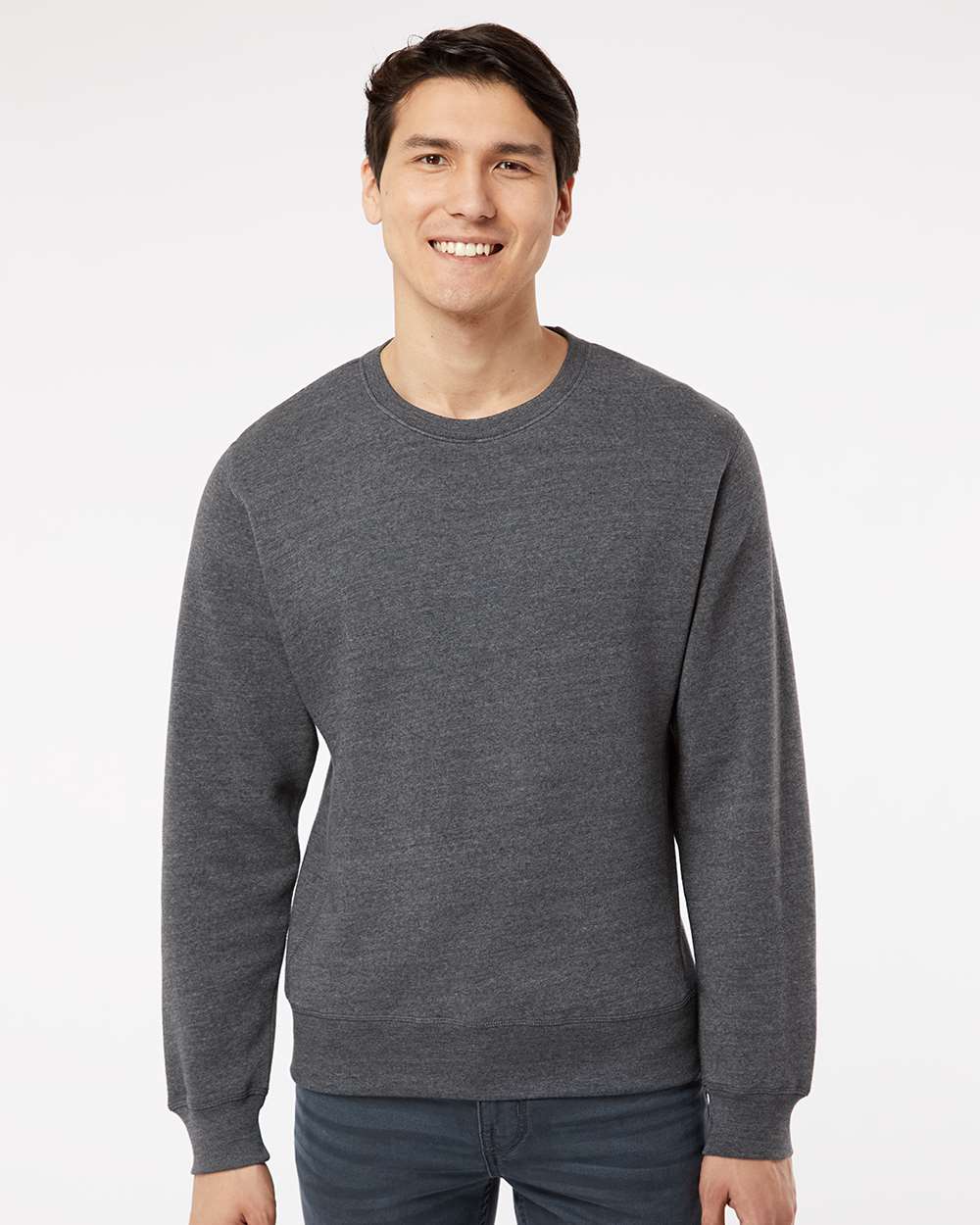 J. America-8870-Triblend Fleece Crewneck Sweatshirt - Image 11