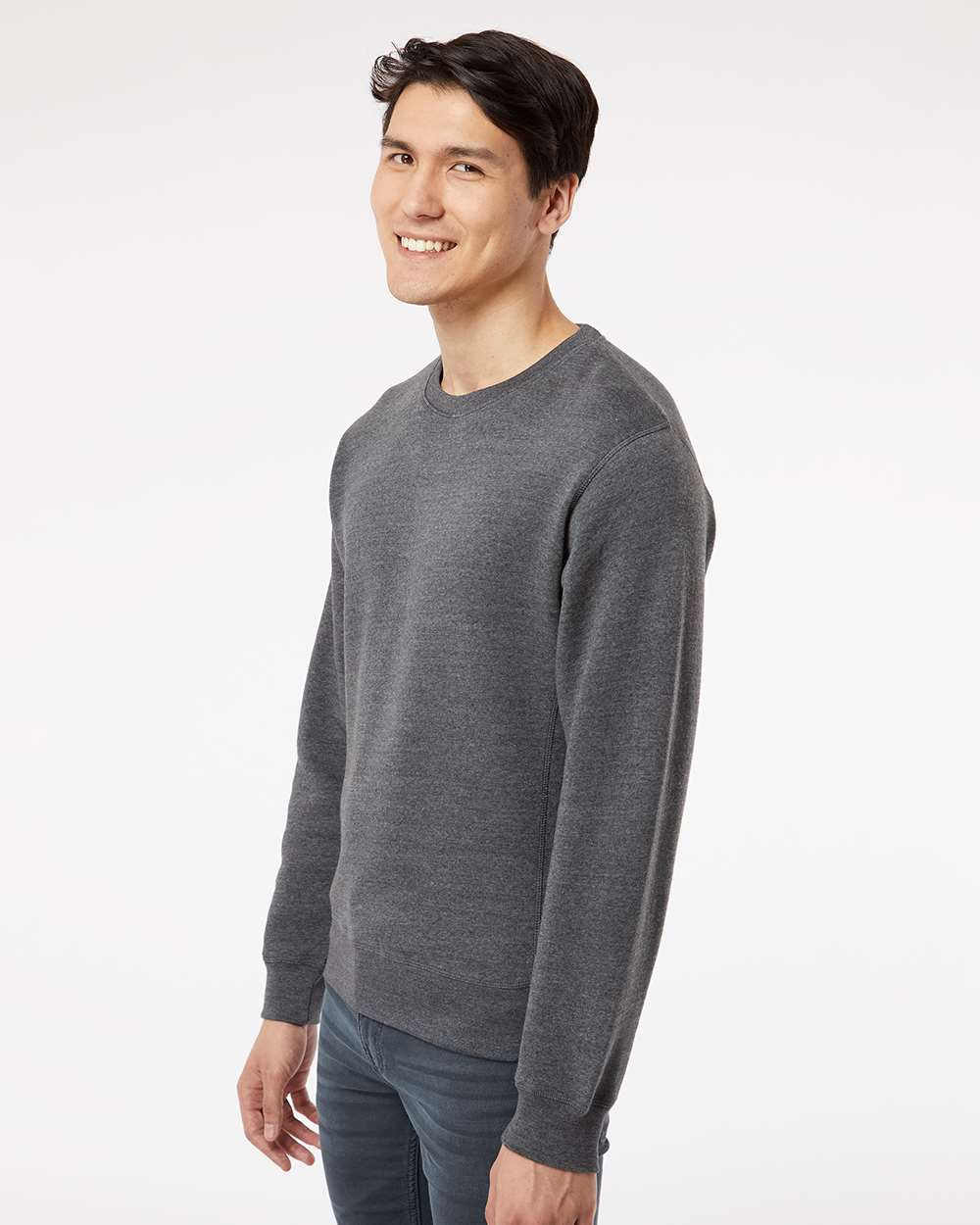 J. America-8870-Triblend Fleece Crewneck Sweatshirt - Image 12