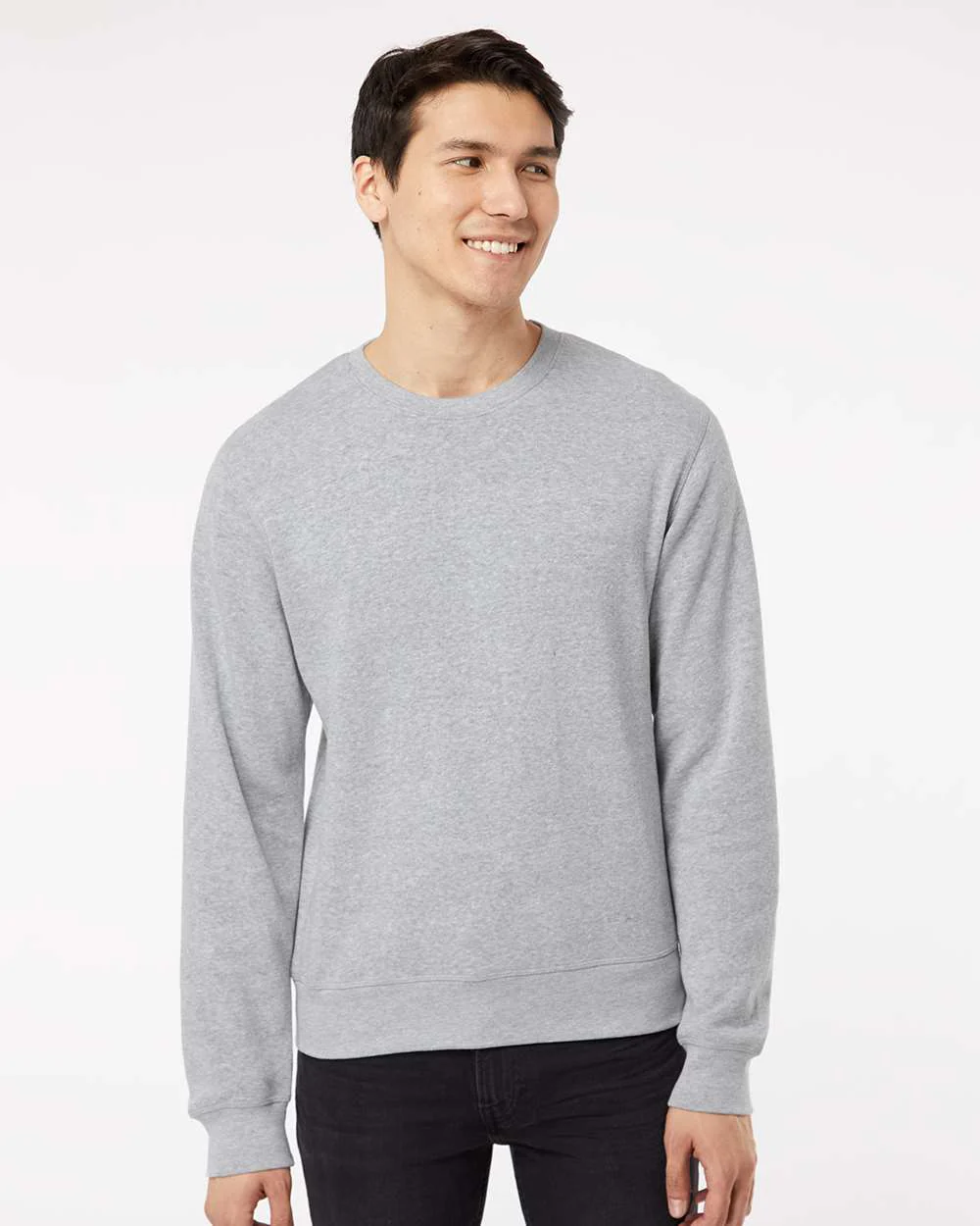 J. America-8870-Triblend Fleece Crewneck Sweatshirt - Image 17