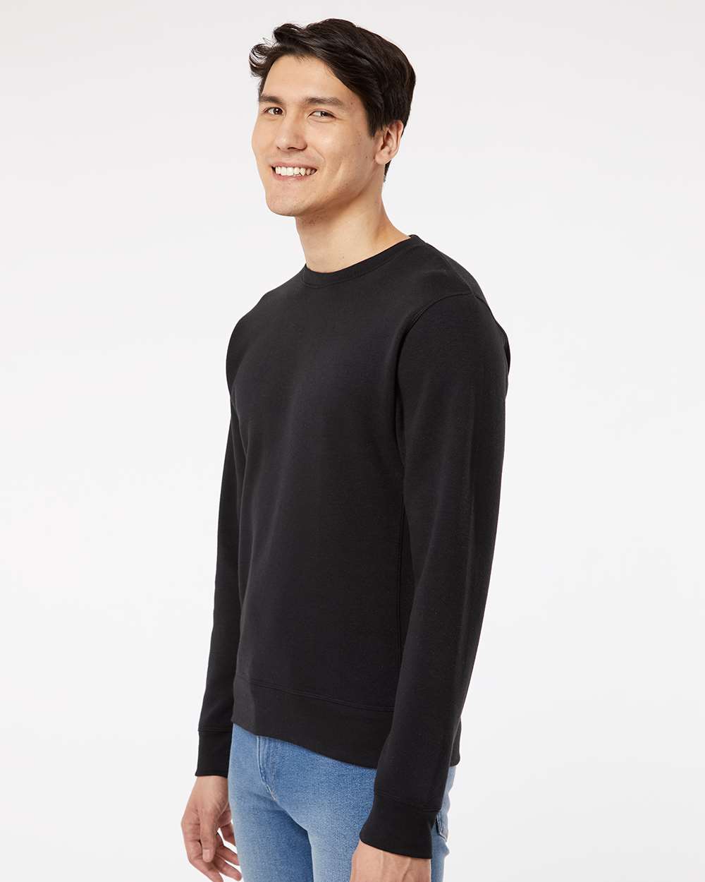 J. America-8870-Triblend Fleece Crewneck Sweatshirt - Image 5