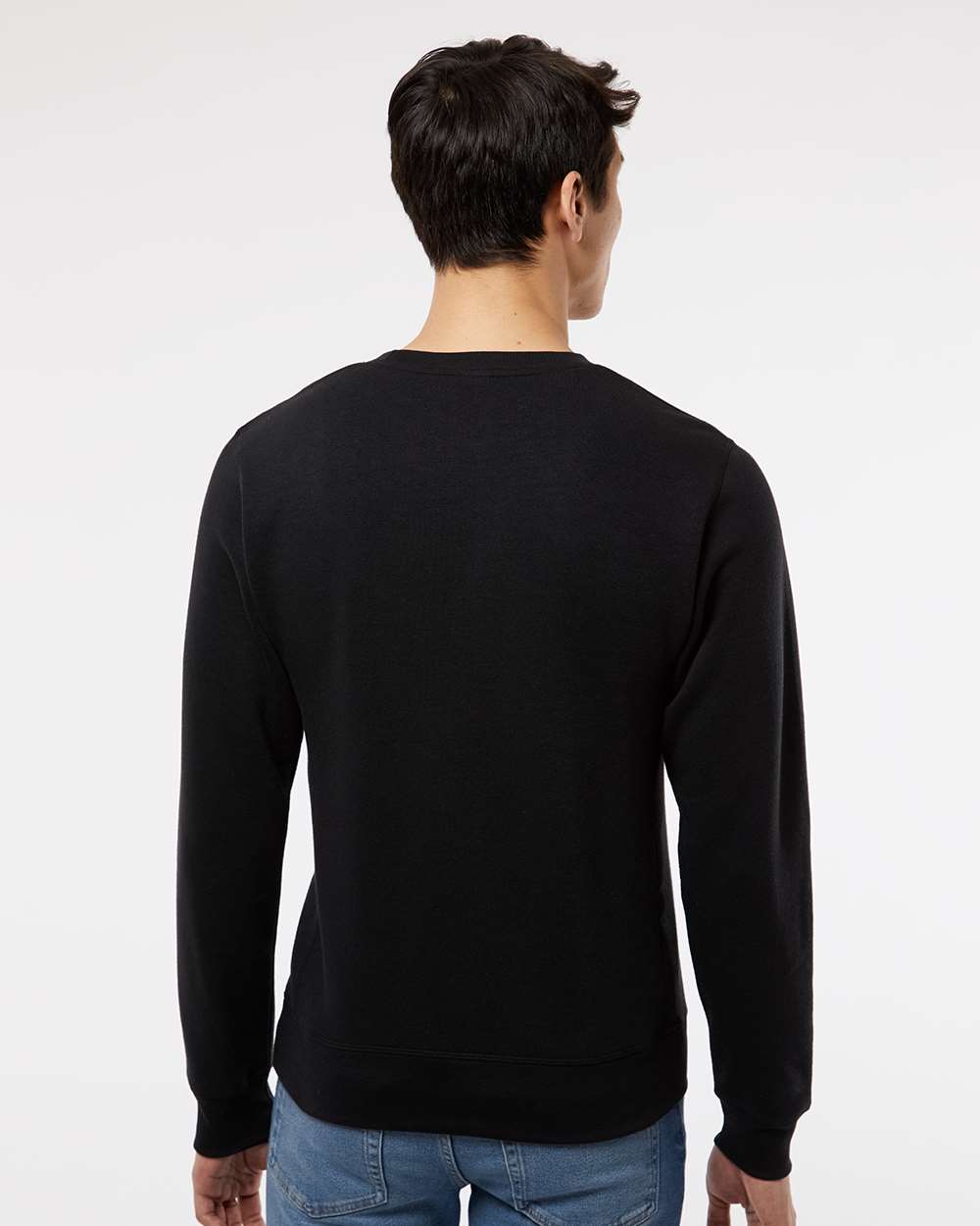 J. America-8870-Triblend Fleece Crewneck Sweatshirt - Image 6