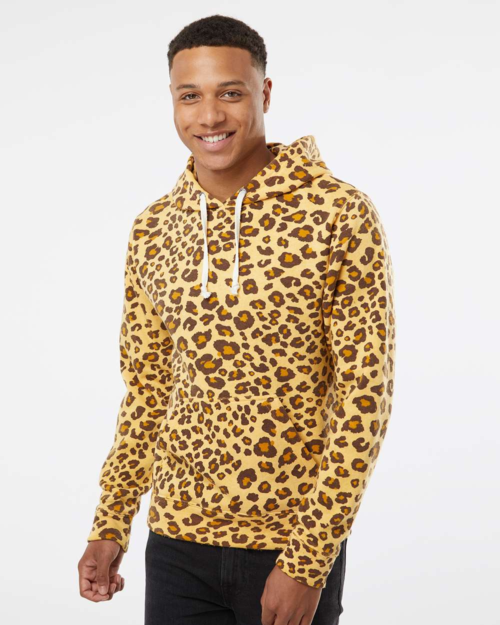 J. America-8871-Triblend Fleece Hooded Sweatshirt - Image 101