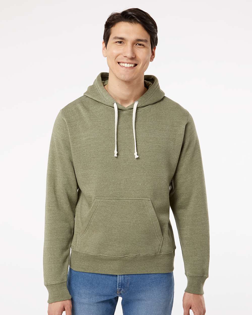 J. America-8871-Triblend Fleece Hooded Sweatshirt - Image 113