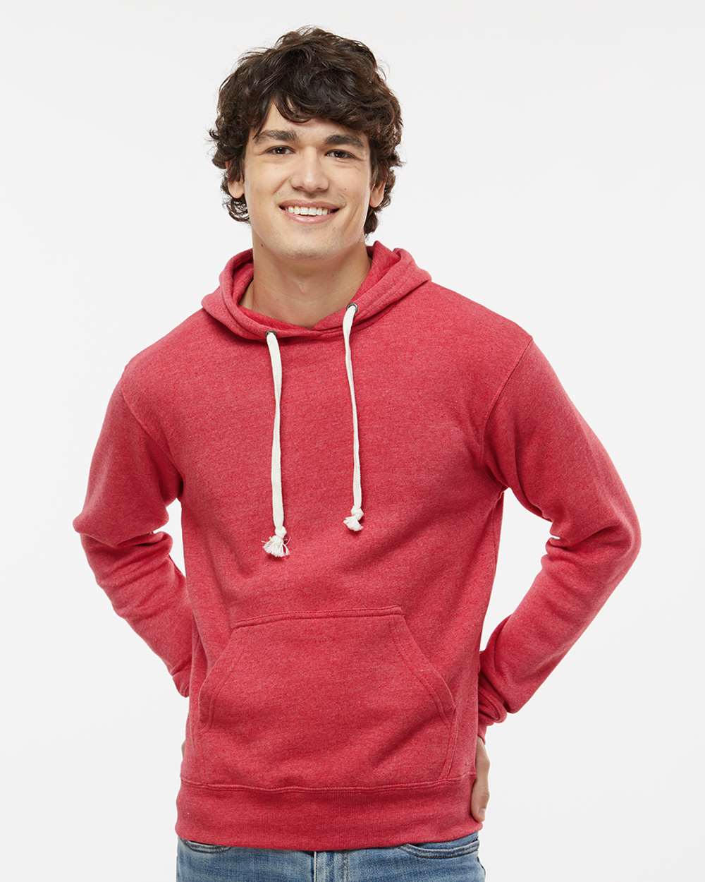 J. America-8871-Triblend Fleece Hooded Sweatshirt - Image 131