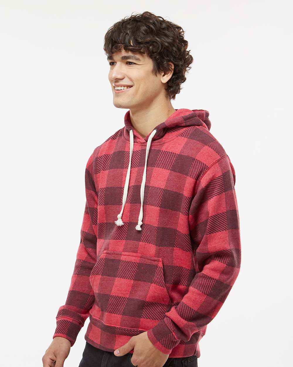 J. America-8871-Triblend Fleece Hooded Sweatshirt - Image 138