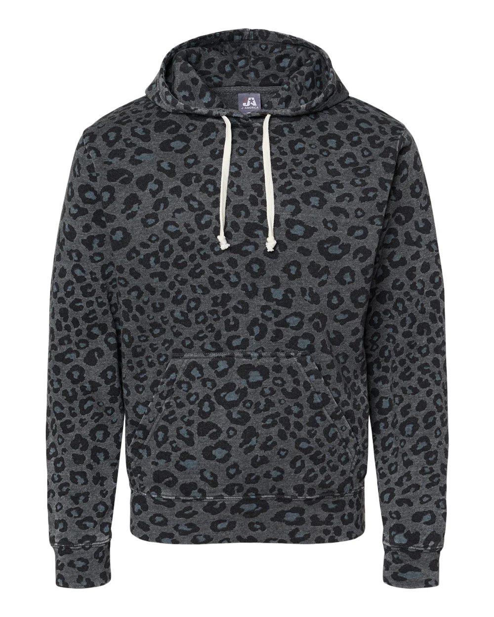 J. America-8871-Triblend Fleece Hooded Sweatshirt - Image 14