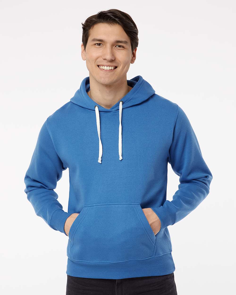 J. America-8871-Triblend Fleece Hooded Sweatshirt - Image 143