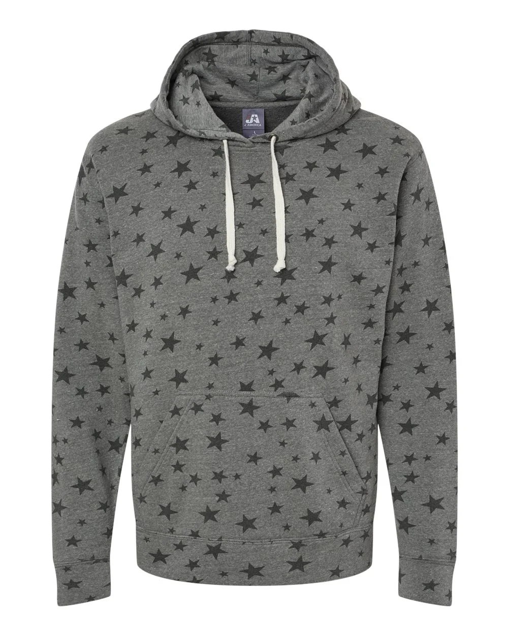 J. America-8871-Triblend Fleece Hooded Sweatshirt - Image 146