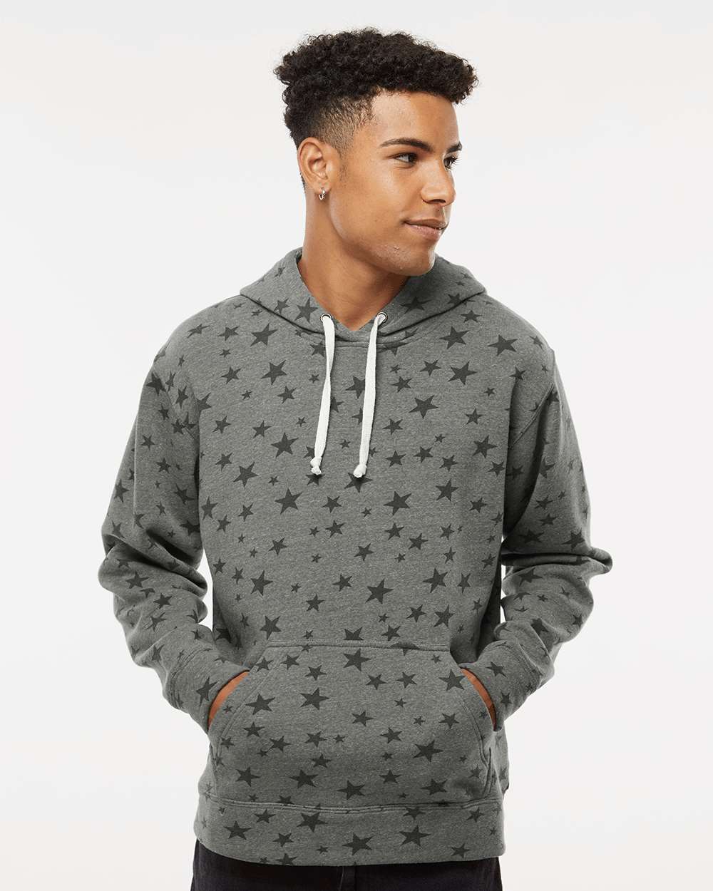 J. America-8871-Triblend Fleece Hooded Sweatshirt - Image 149